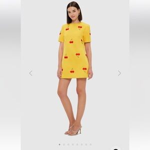 LEO LIN Alexa
Embellished T-Shirt Mini Dress - Cherry Beading